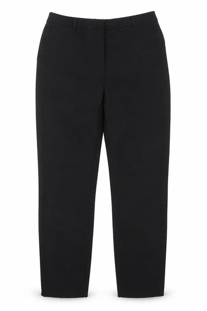 Warehouse Womens Black Polyester Capri Trousers Size 10 Regular Zip