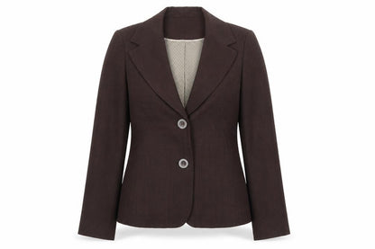 Debenhams Womens Brown Polyester Jacket Blazer Size 10