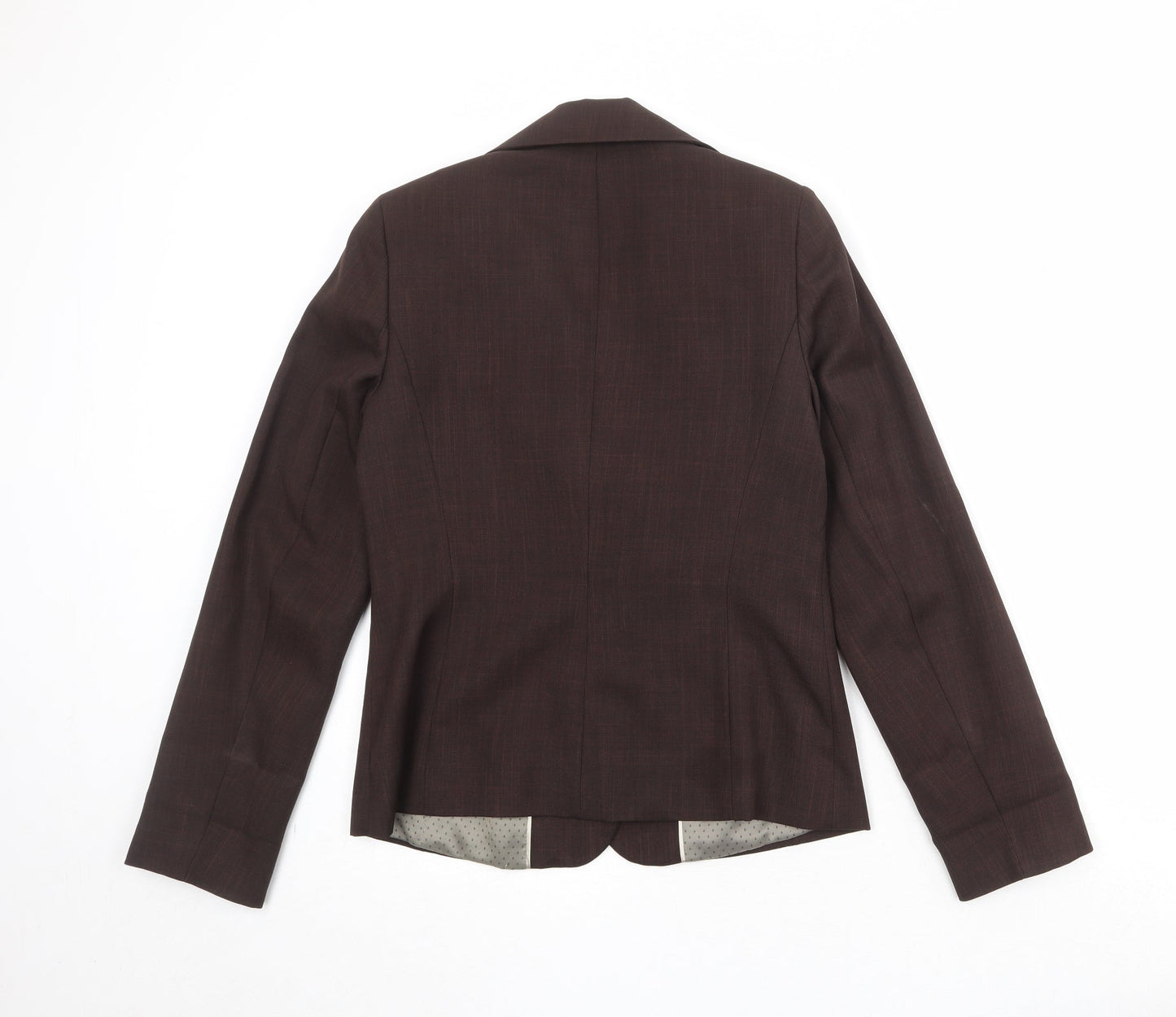 Debenhams Womens Brown Polyester Jacket Blazer Size 10