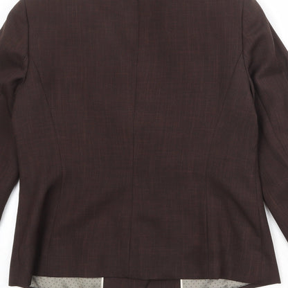 Debenhams Womens Brown Polyester Jacket Blazer Size 10