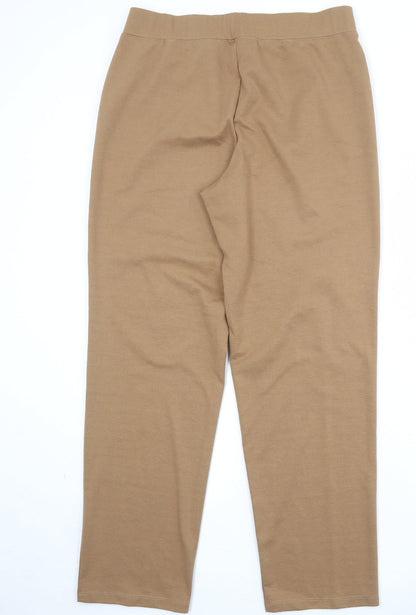 Simonton Says Womens Beige Polyester Trousers Size M Regular