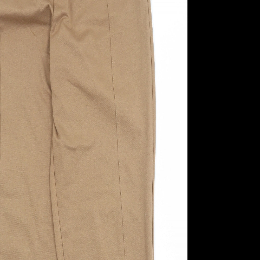 Simonton Says Womens Beige Polyester Trousers Size M Regular