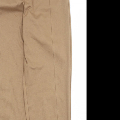 Simonton Says Womens Beige Polyester Trousers Size M Regular