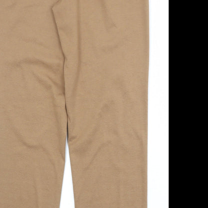 Simonton Says Womens Beige Polyester Trousers Size M Regular