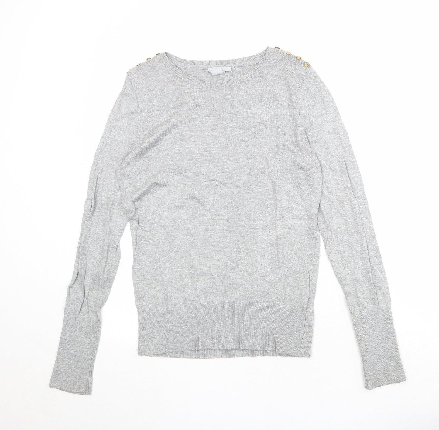 Womens UK Size M H&M Grey Pullover Jumper