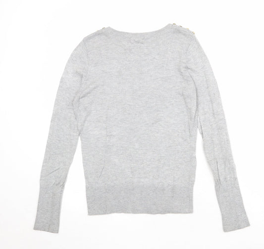 Womens UK Size M H&M Grey Pullover Jumper