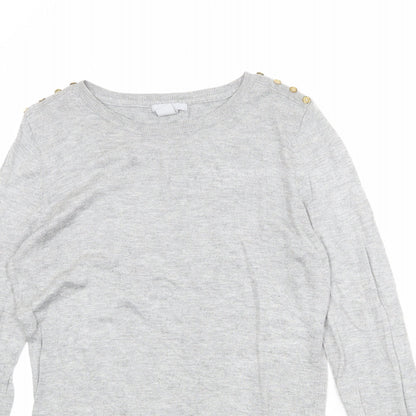 Womens UK Size M H&M Grey Pullover Jumper
