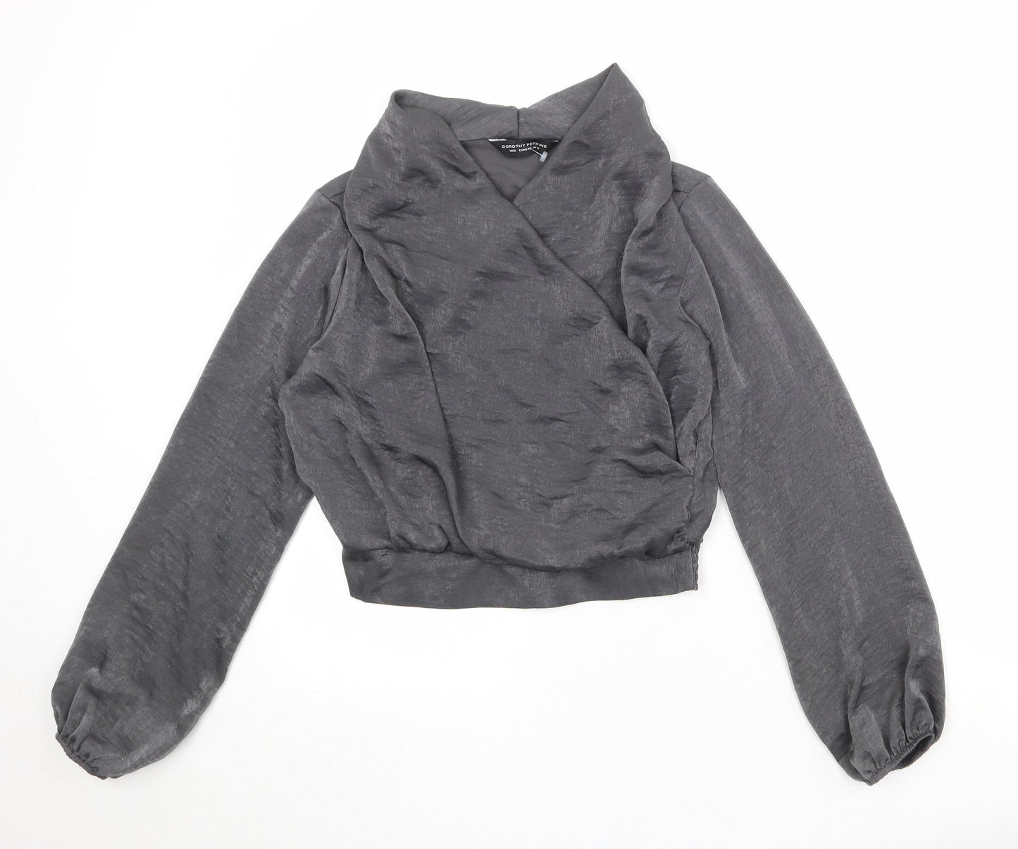 Womens UK Size 12 Dorothy Perkins Green Basic Blouse