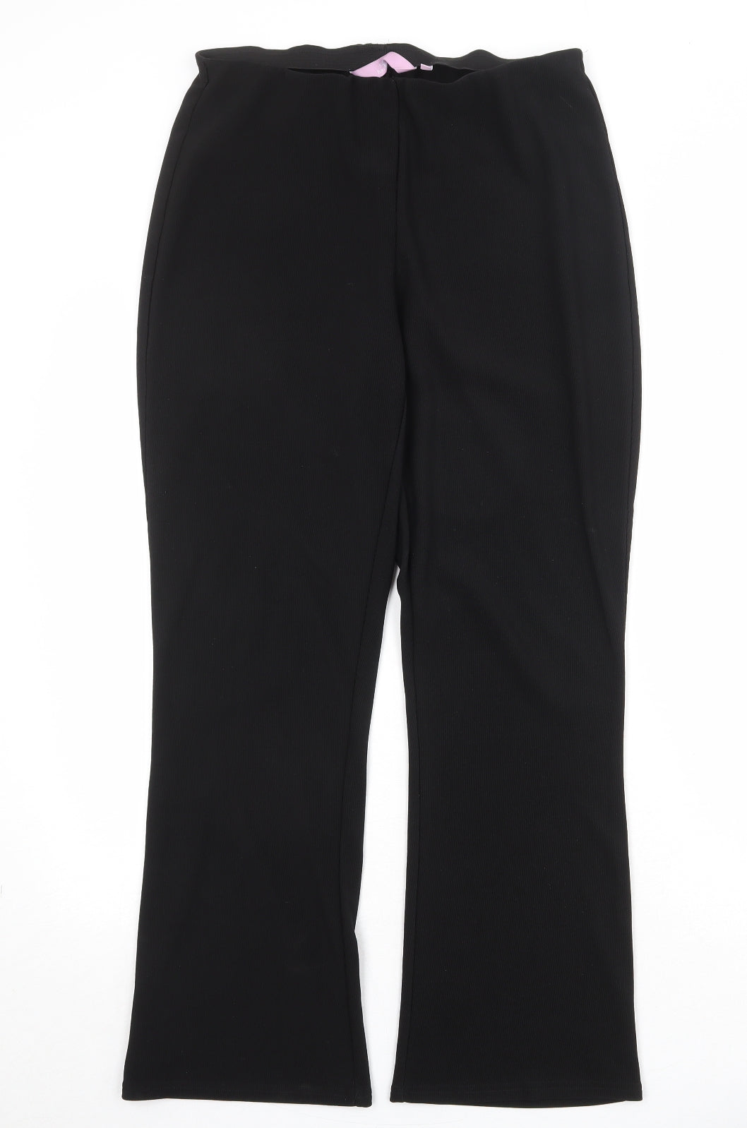 Womens UK Size 14 Sarah Hamilton Regular Fit  Black Trousers