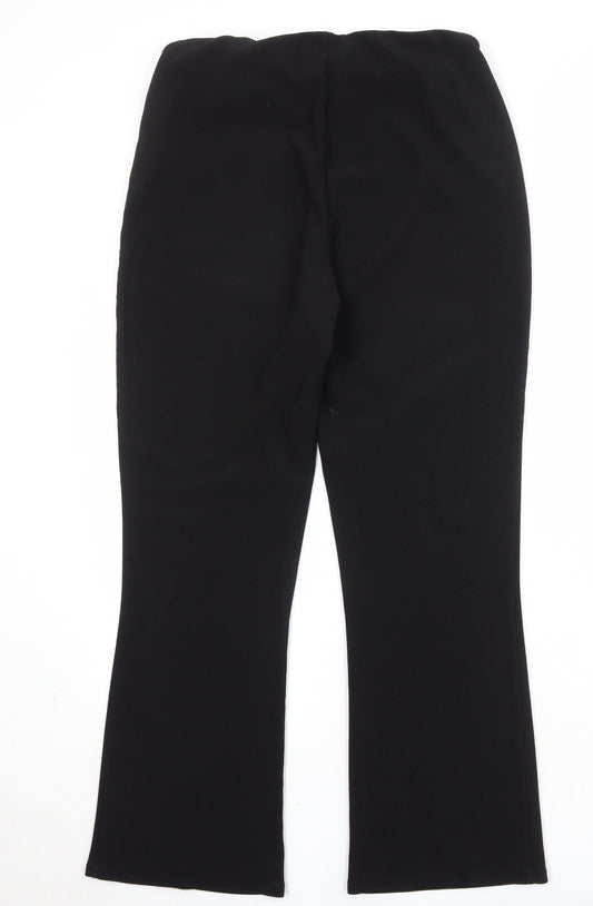 Womens UK Size 14 Sarah Hamilton Regular Fit  Black Trousers