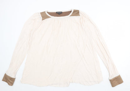 Womens UK Size 12 Warehouse Beige Pullover Jumper