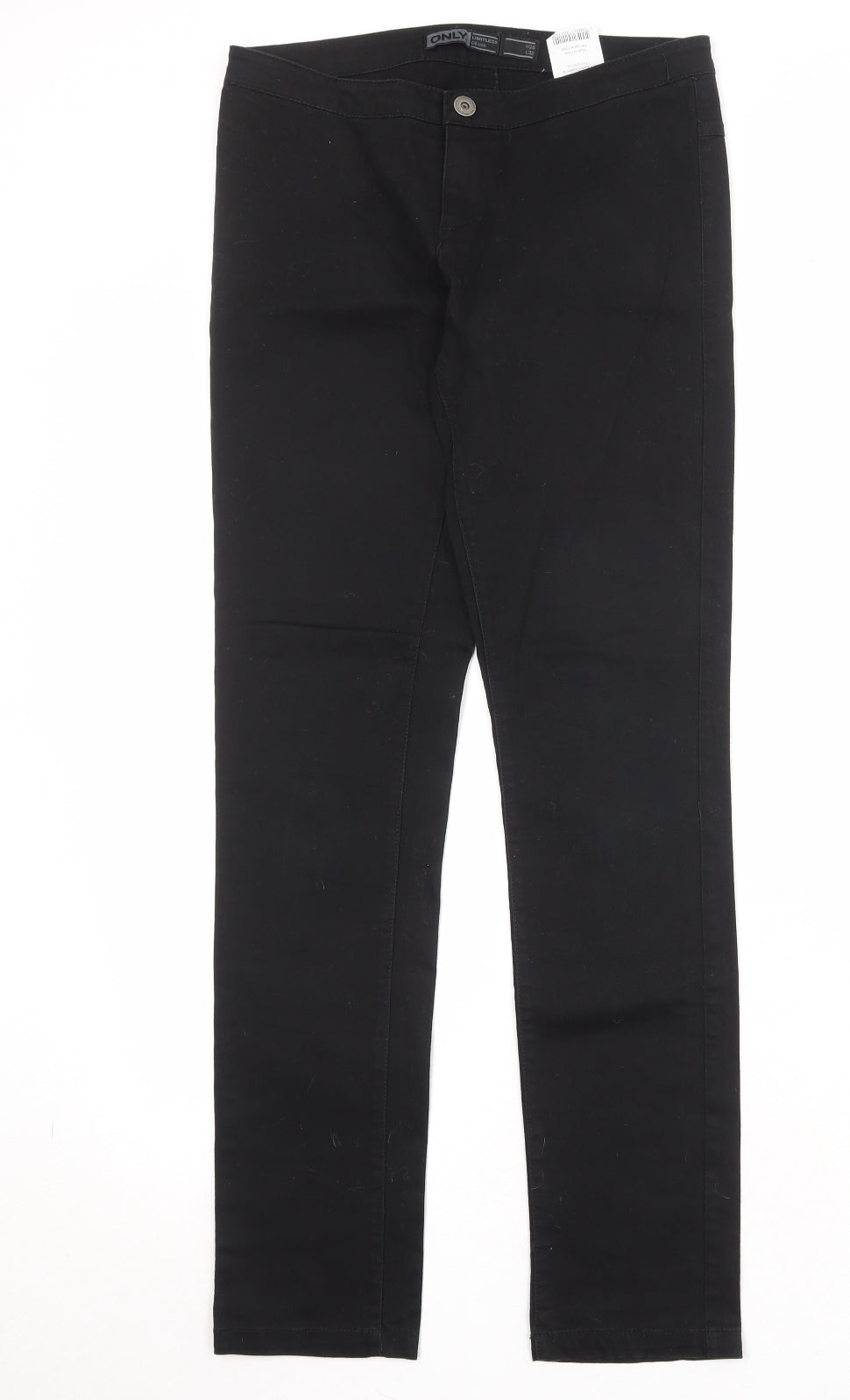 Only Womens Black Cotton Skinny Jeans Size 28 in Regular Zip