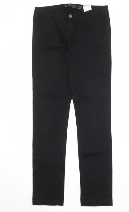Only Womens Black Cotton Skinny Jeans Size 28 in Regular Zip