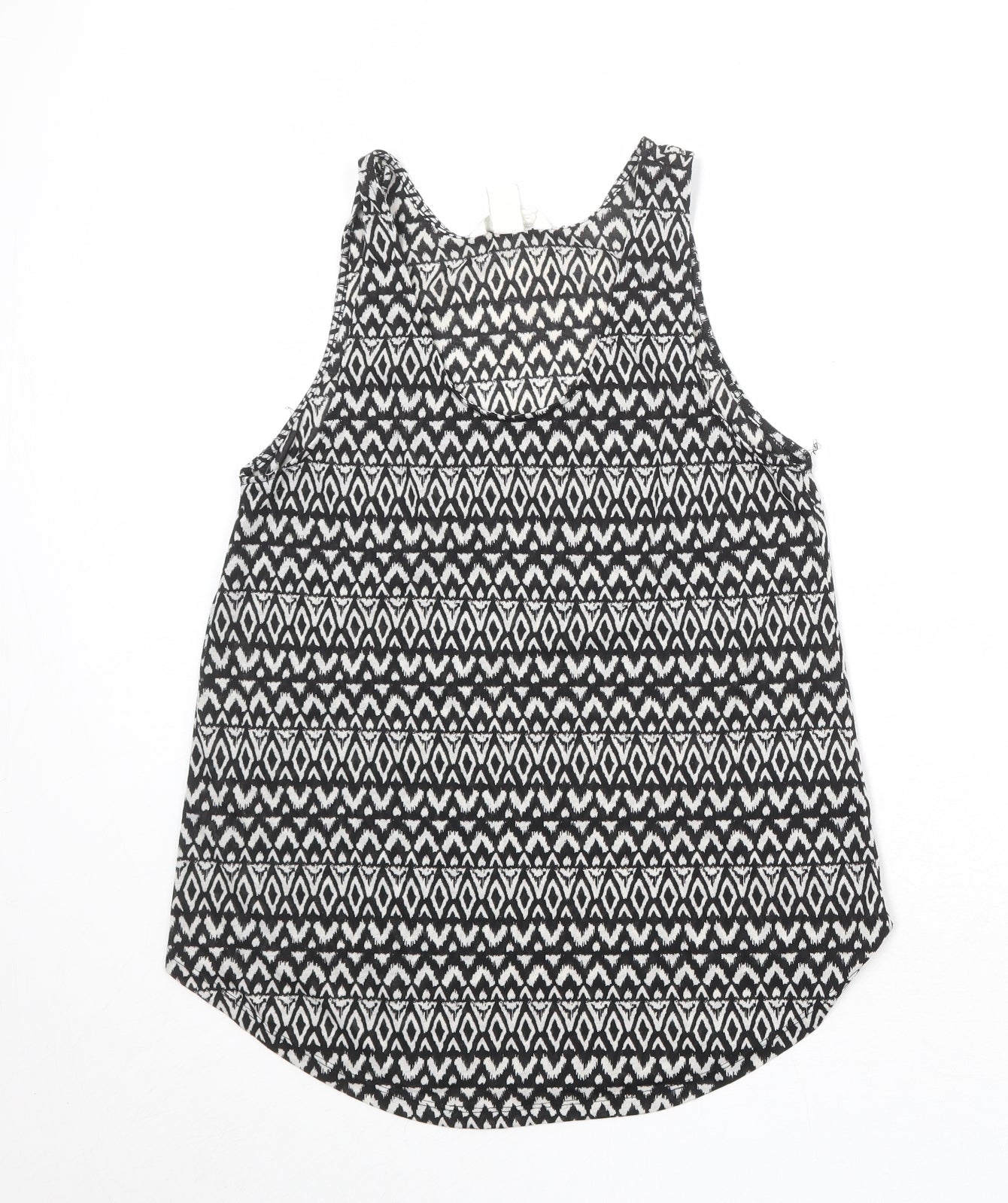 Womens UK Size S H&M Black Basic Tank