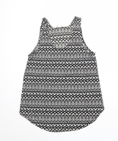 Womens UK Size S H&M Black Basic Tank