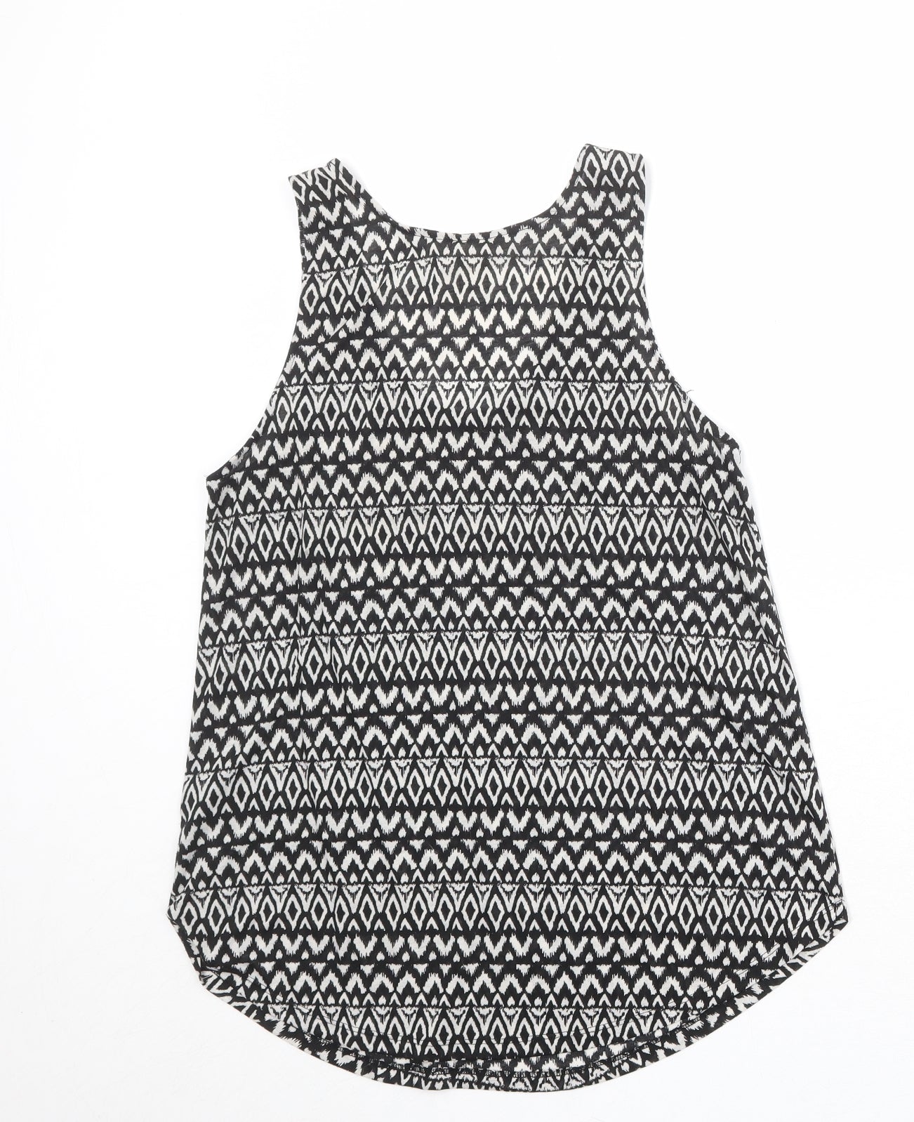 Womens UK Size S H&M Black Basic Tank