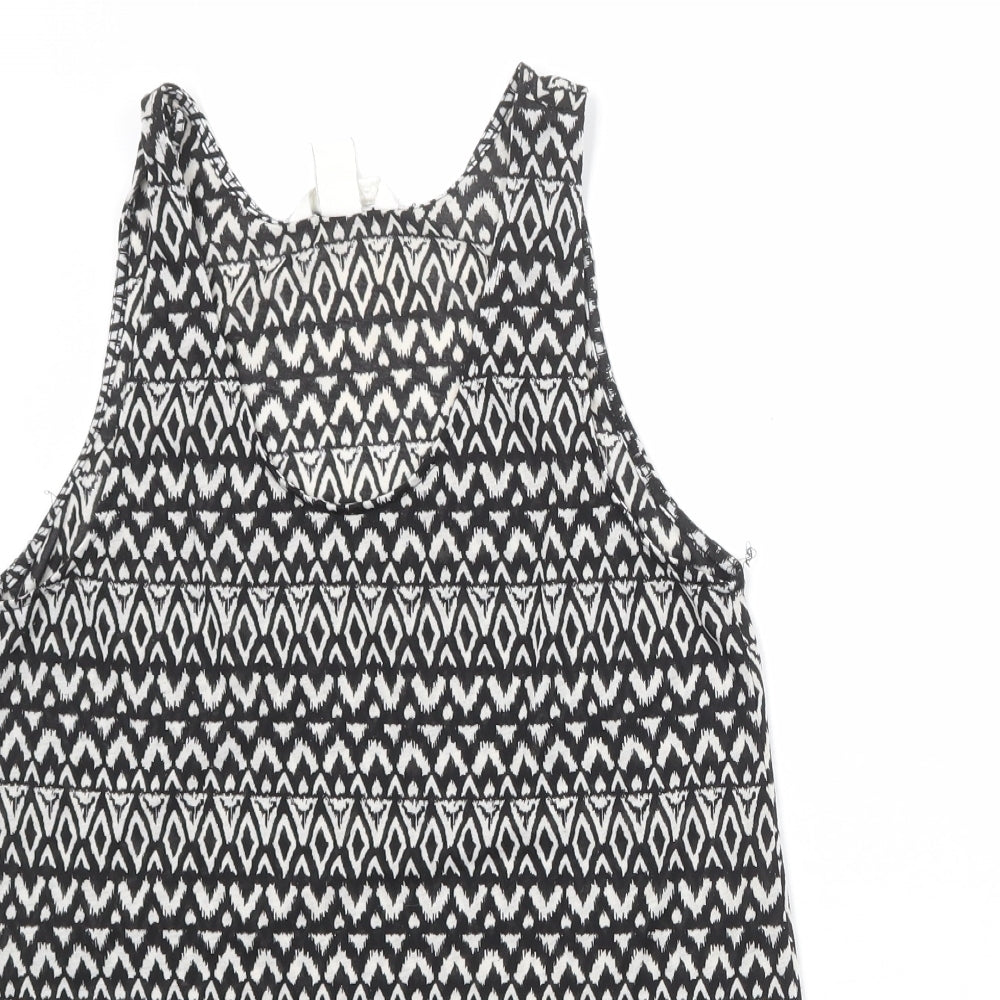 Womens UK Size S H&M Black Basic Tank