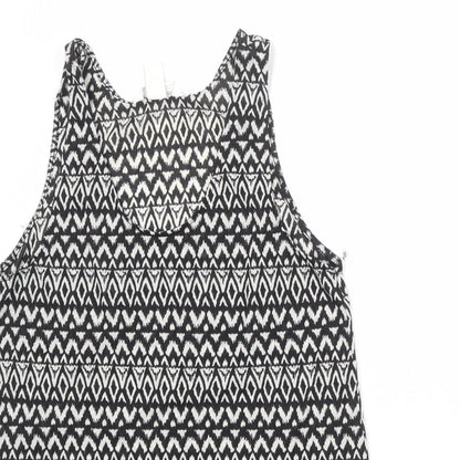 Womens UK Size S H&M Black Basic Tank