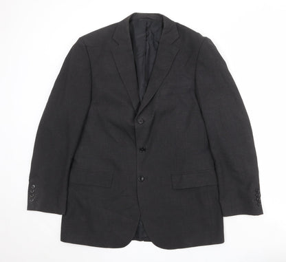 Mens UK Size 40 Marks and Spencer Regular Black Suit Jacket