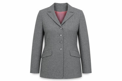 Barami Womens Grey Polyester Jacket Blazer Size 8
