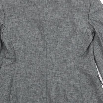 Barami Womens Grey Polyester Jacket Blazer Size 8