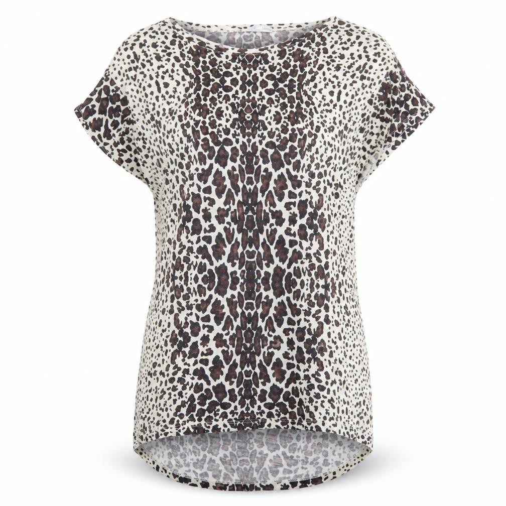 Womens UK Size M Zara Beige Basic T-Shirt