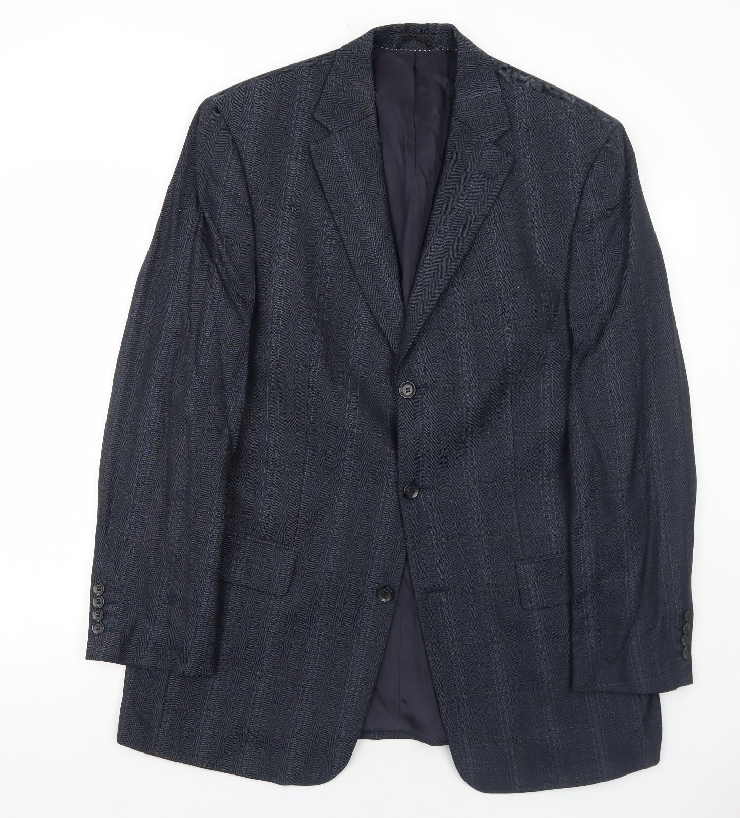 Mens UK Size 40 BARUTTI Regular Blue Suit Jacket