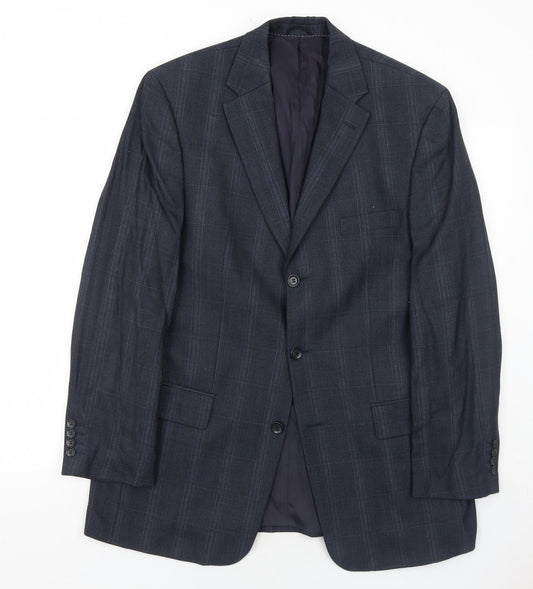 Mens UK Size 40 BARUTTI Regular Blue Suit Jacket