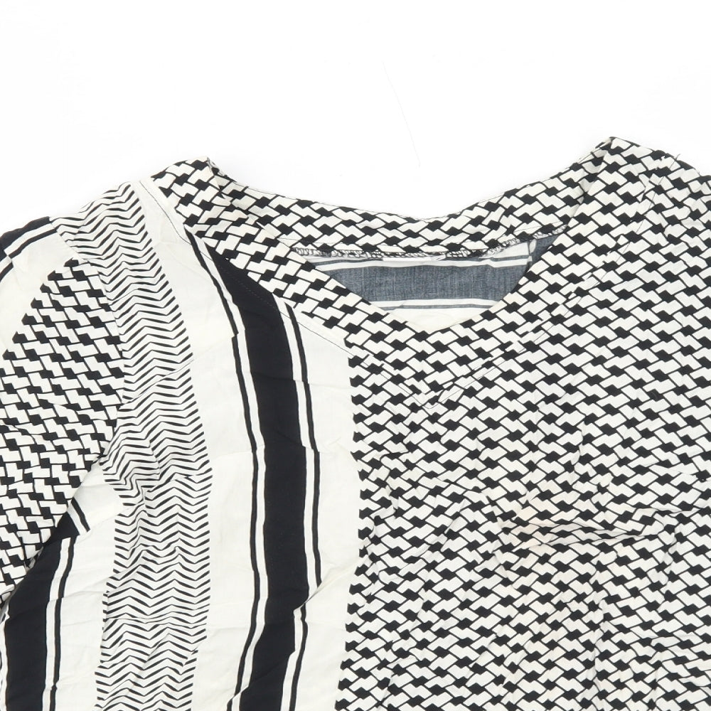 Womens UK Size S Saint Tropez Clothing White Basic Blouse
