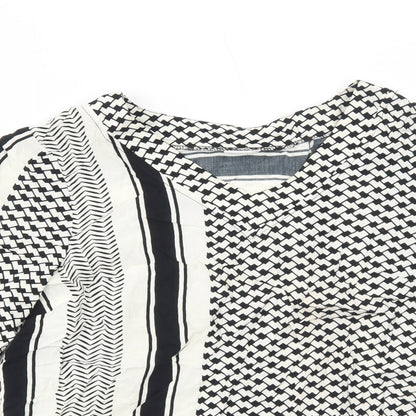 Womens UK Size S Saint Tropez Clothing White Basic Blouse
