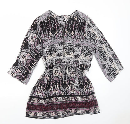 Womens UK Size 12 Klass Purple Basic Blouse