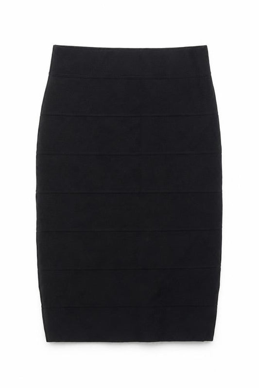 Romeo & Juliet Couture Womens Black Rayon Bandage Skirt Size S