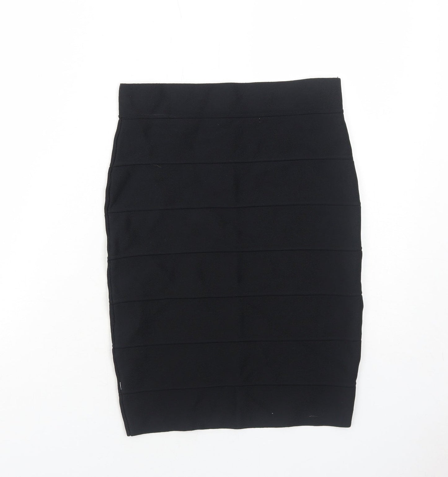 Romeo & Juliet Couture Womens Black Rayon Bandage Skirt Size S