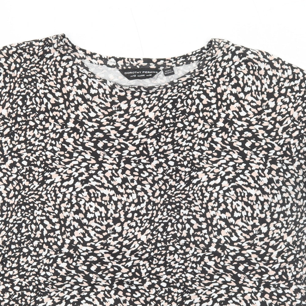 Womens UK Size 16 Dorothy Perkins Black Basic Blouse