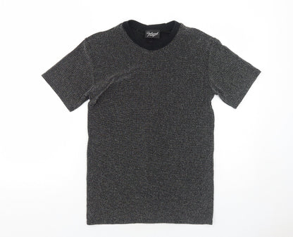Womens UK Size S Reclaimed Vintage Black Basic T-Shirt
