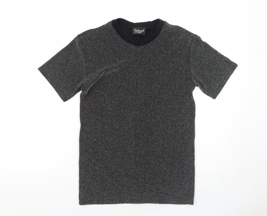 Womens UK Size S Reclaimed Vintage Black Basic T-Shirt