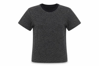 Womens UK Size S Reclaimed Vintage Black Basic T-Shirt