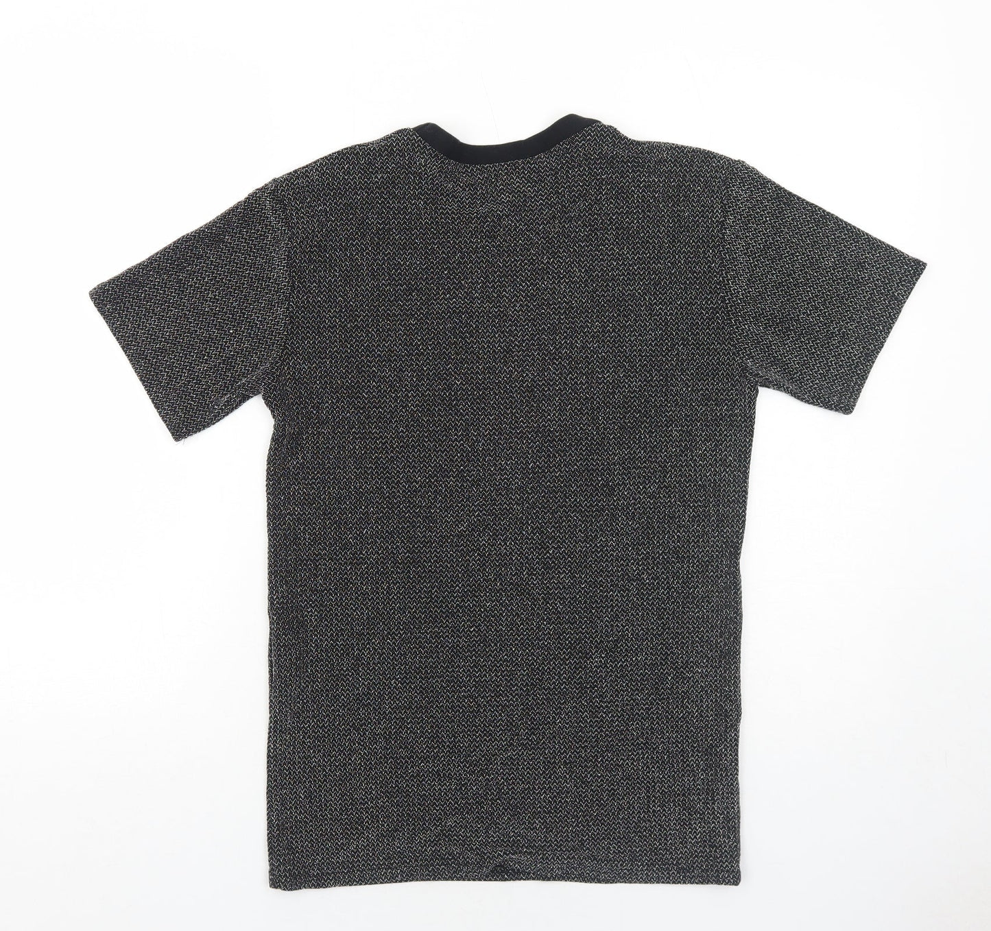 Womens UK Size S Reclaimed Vintage Black Basic T-Shirt