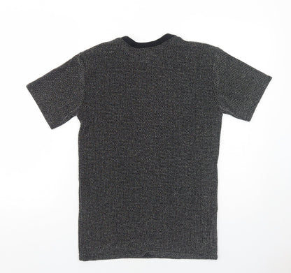 Womens UK Size S Reclaimed Vintage Black Basic T-Shirt