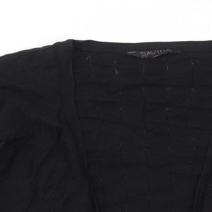 Womens UK Size 12 Savida Black Cardigan Jumper