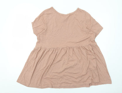 Womens UK Size M H&M Pink Basic Blouse