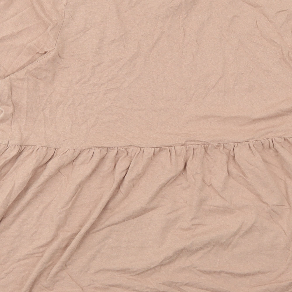 Womens UK Size M H&M Pink Basic Blouse