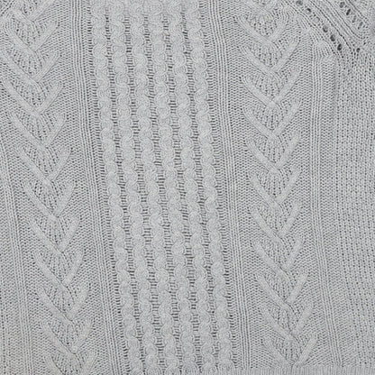 Gap Womens Grey Round Neck Nylon Pullover Jumper Size M