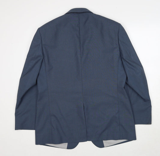 Mens UK Size 42 Greenwoods Regular Blue Suit Jacket