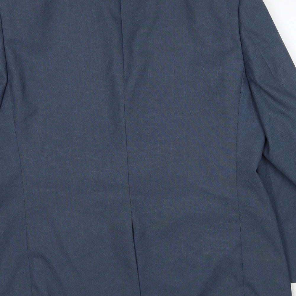 Mens UK Size 42 Greenwoods Regular Blue Suit Jacket