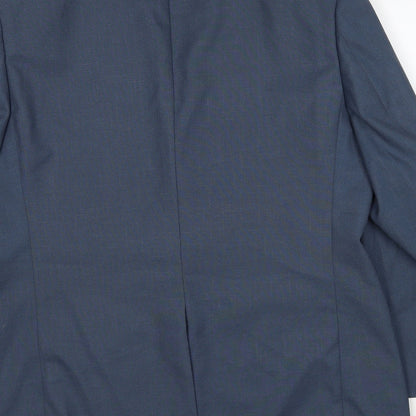 Mens UK Size 42 Greenwoods Regular Blue Suit Jacket
