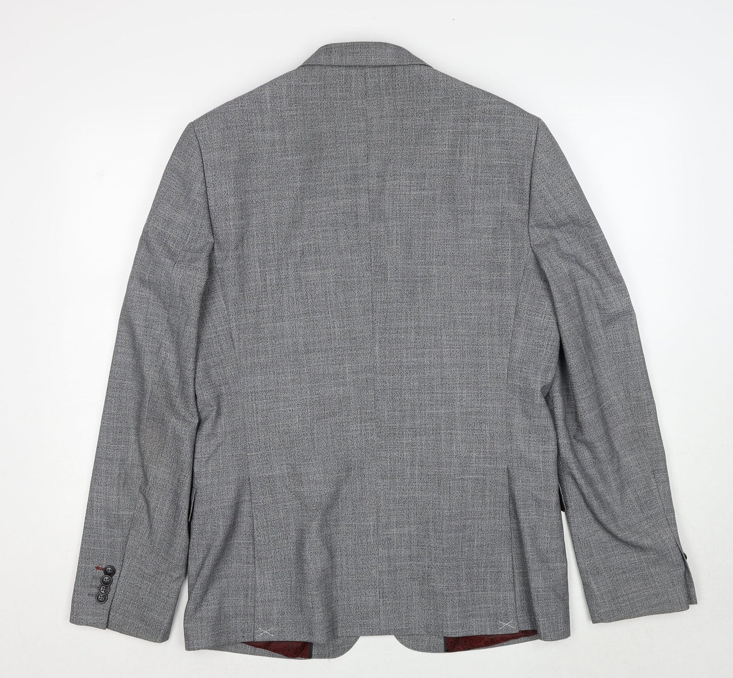 Mens UK Size 40 Burton Regular Grey Suit Jacket