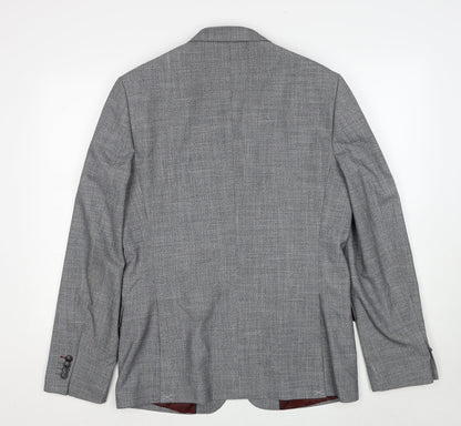 Mens UK Size 40 Burton Regular Grey Suit Jacket