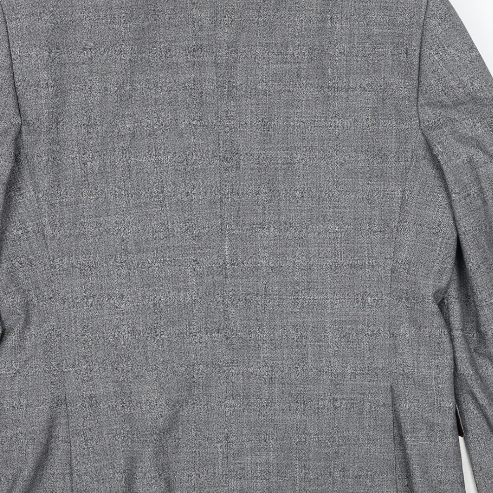 Mens UK Size 40 Burton Regular Grey Suit Jacket