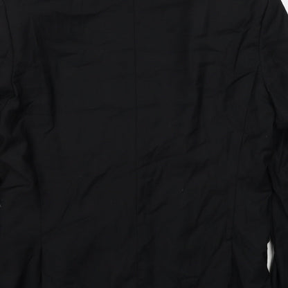 Mens UK Size 40 Boohoo Regular Black Suit Jacket